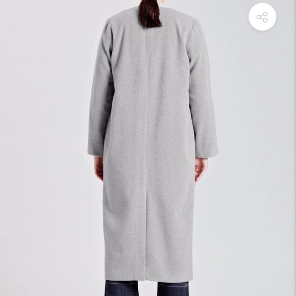 Native Youth Dusk Overcoat Light Grey Size Large - Picture 2 of 9